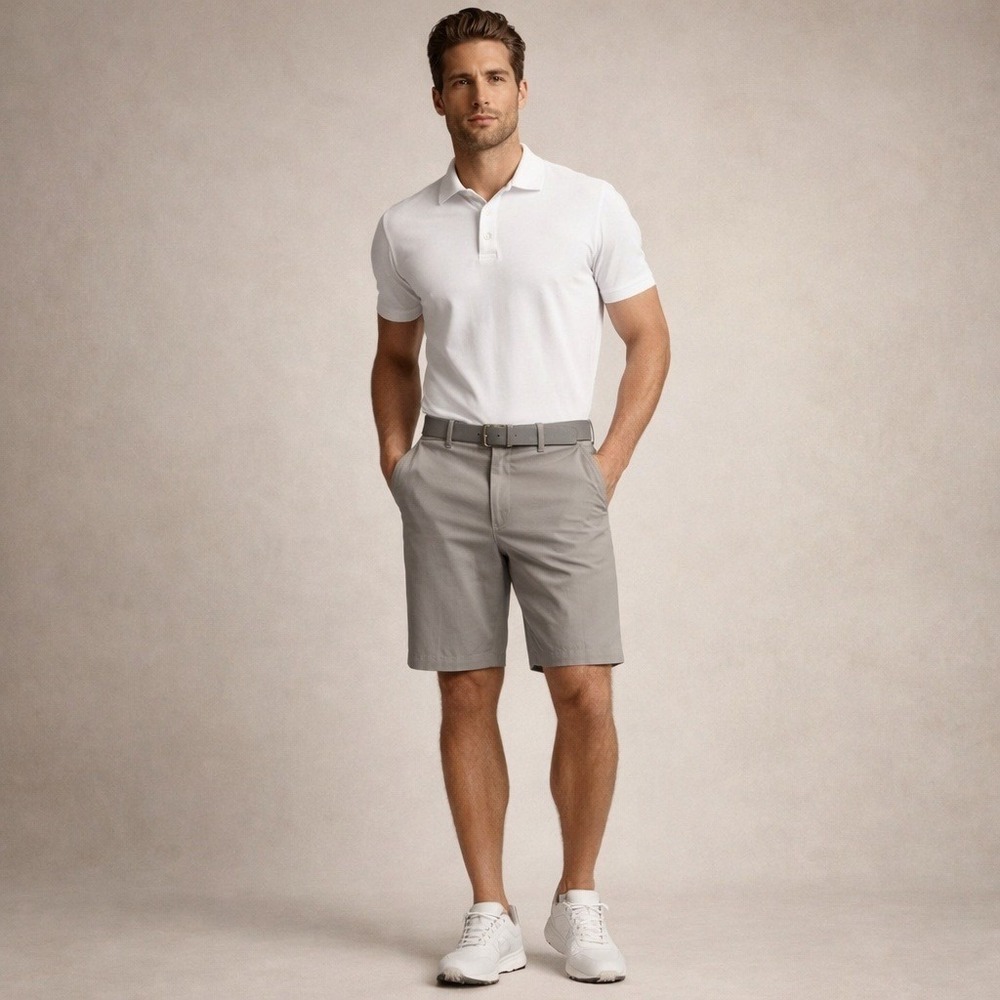Rorie Whelan Golf Shorts 34 Gray Performance Tech Stretch Gorpcore Activewear